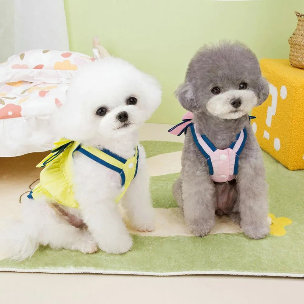 Abito con Maxi Fiocco Giallo/Rosa