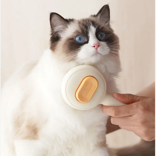 Spazzola Rimuovi Pelo Autopulente per Cani e Gatti – Pettine Ergonomico per Cura del Mantello e Casa Senza Peli