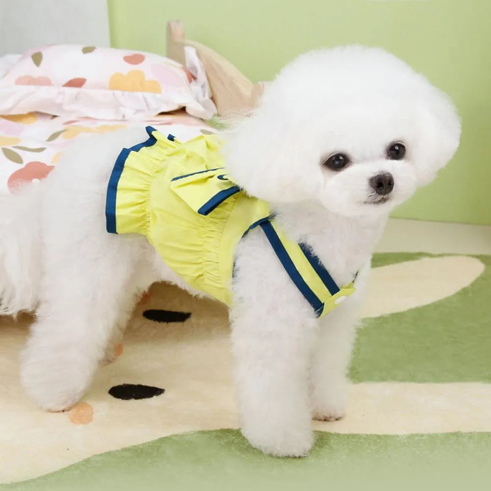 Abito con Maxi Fiocco Giallo/Rosa