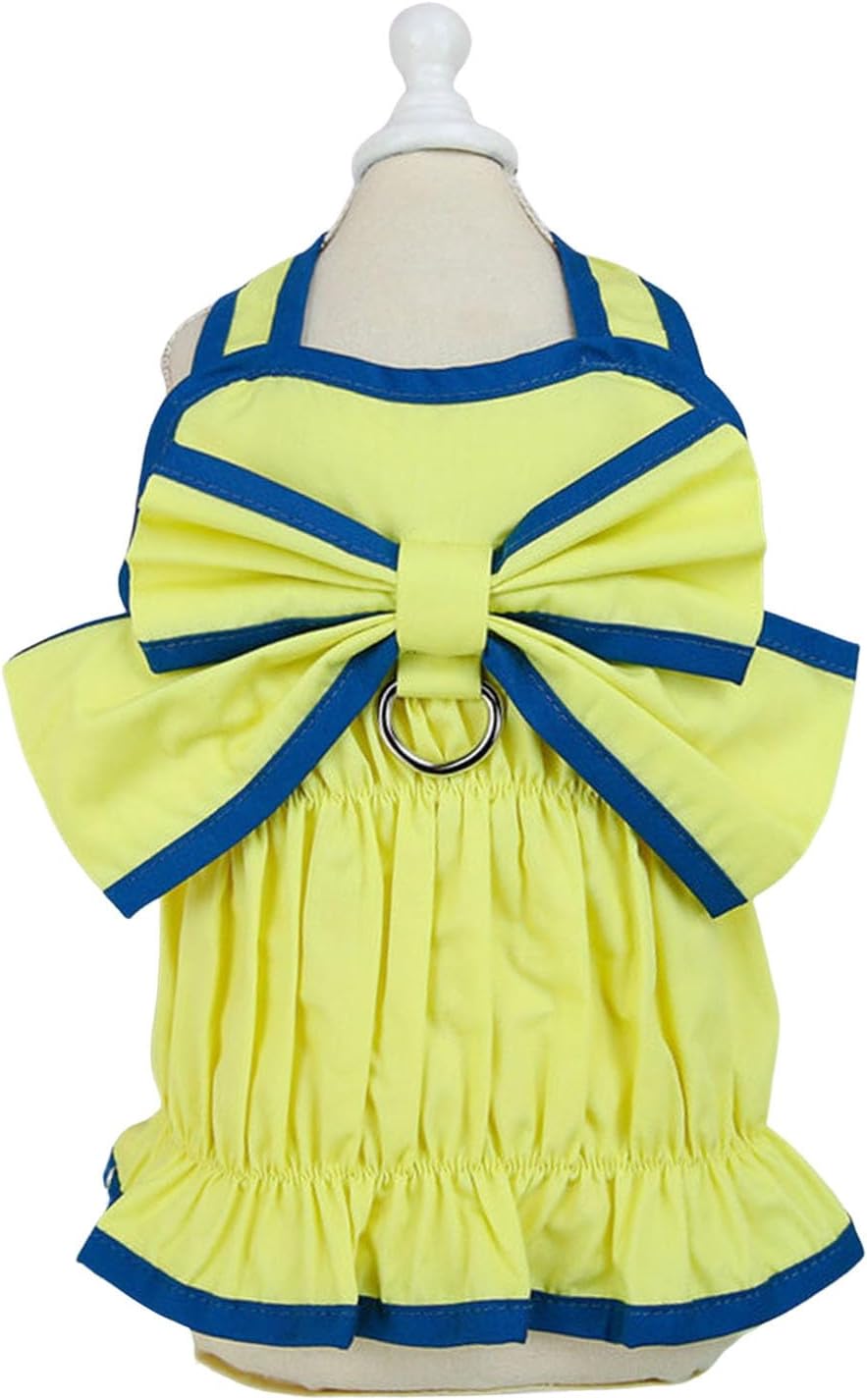 Abito con Maxi Fiocco Giallo/Rosa