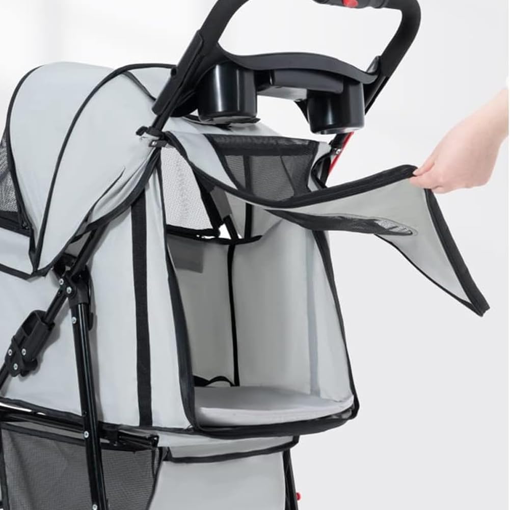 Carrozzina per Cani e Gatti Pieghevole – Comfort e Stile