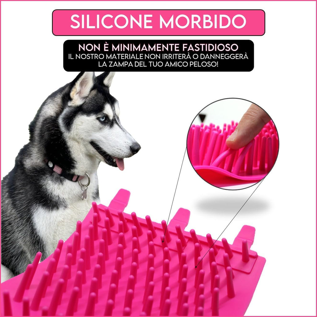 Lavazampette Portatile per Cani – Elimina Fango e Sporco Facilmente, Zampette Pulite Ovunque!