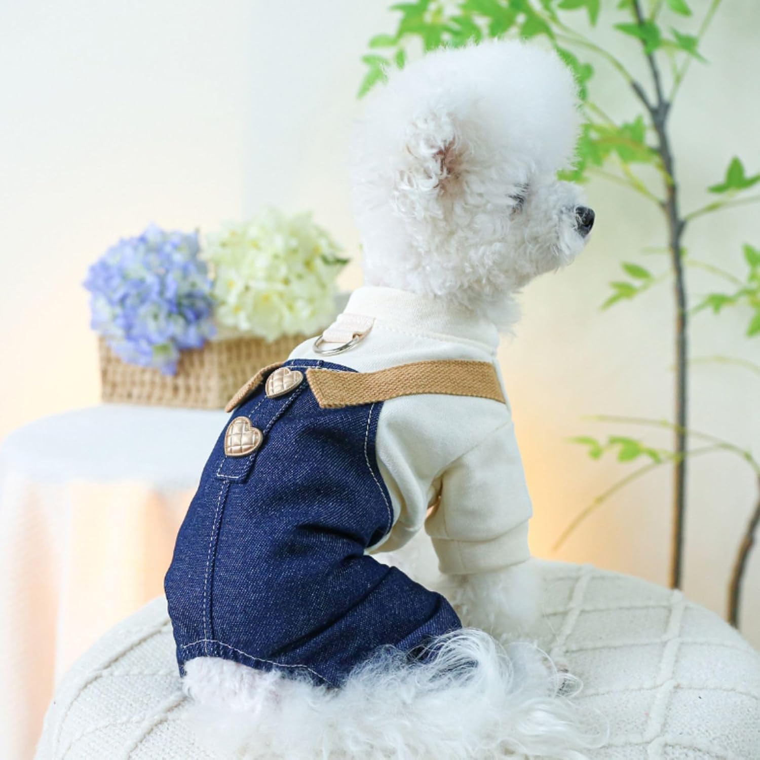 Salopette/Tuta Denim Con T-Shirt Integrata