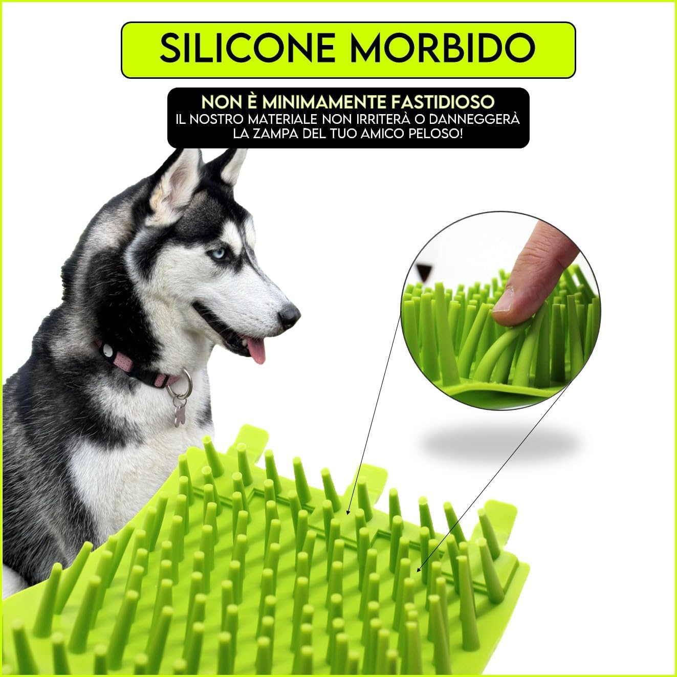 Lavazampette Portatile per Cani – Elimina Fango e Sporco Facilmente, Zampette Pulite Ovunque!