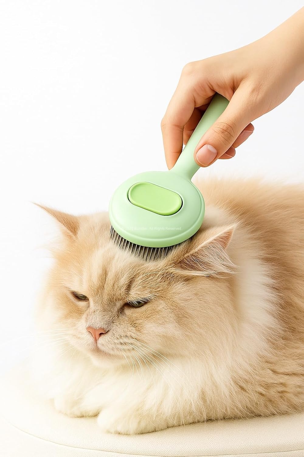 Spazzola Rimuovi Pelo Autopulente per Cani e Gatti – Pettine Ergonomico per Cura del Mantello e Casa Senza Peli