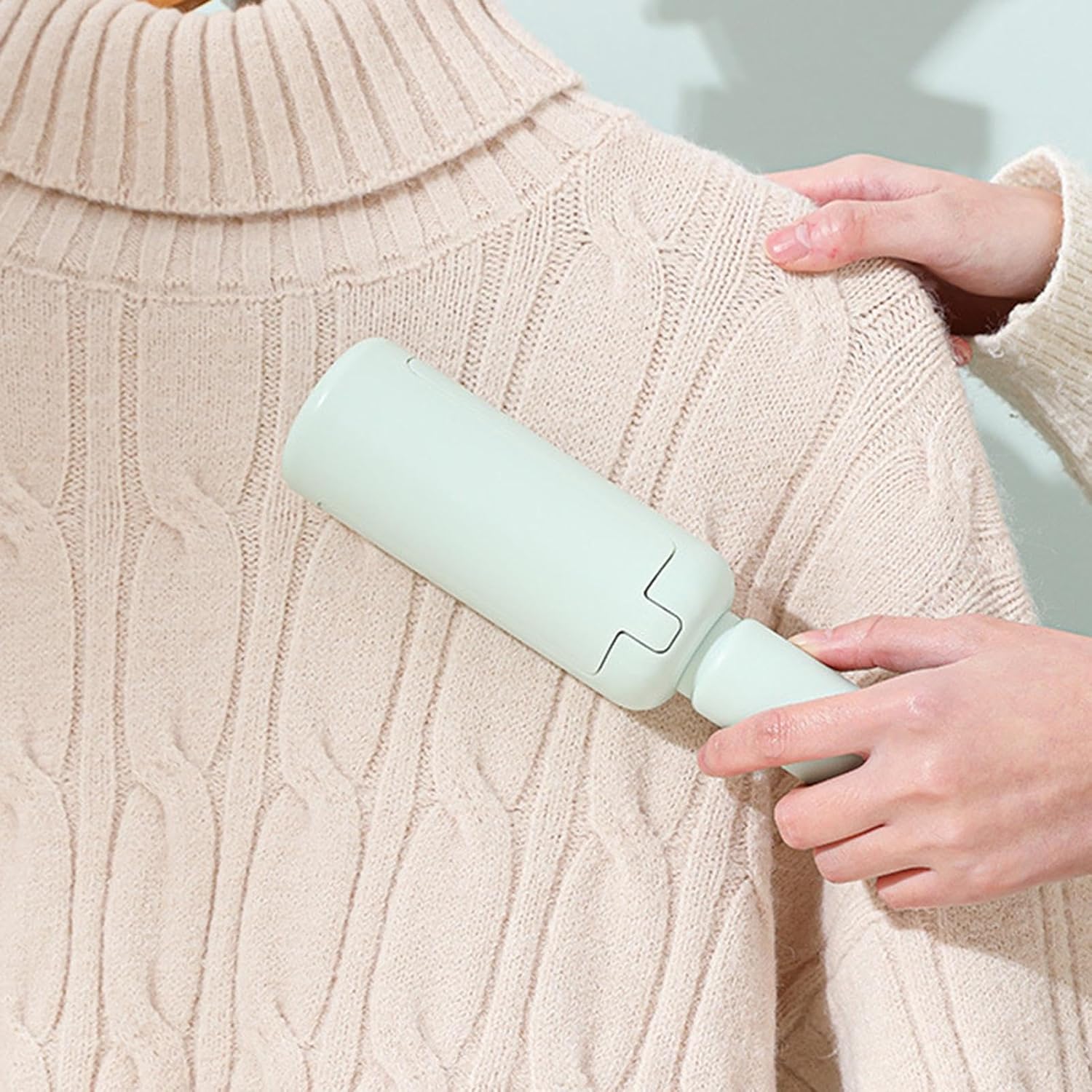 Rullo Cattura Pelo Riutilizzabile 2-in-1 – Spazzola Manuale Efficace con Vano Raccolta Peli per Cani e Gatti