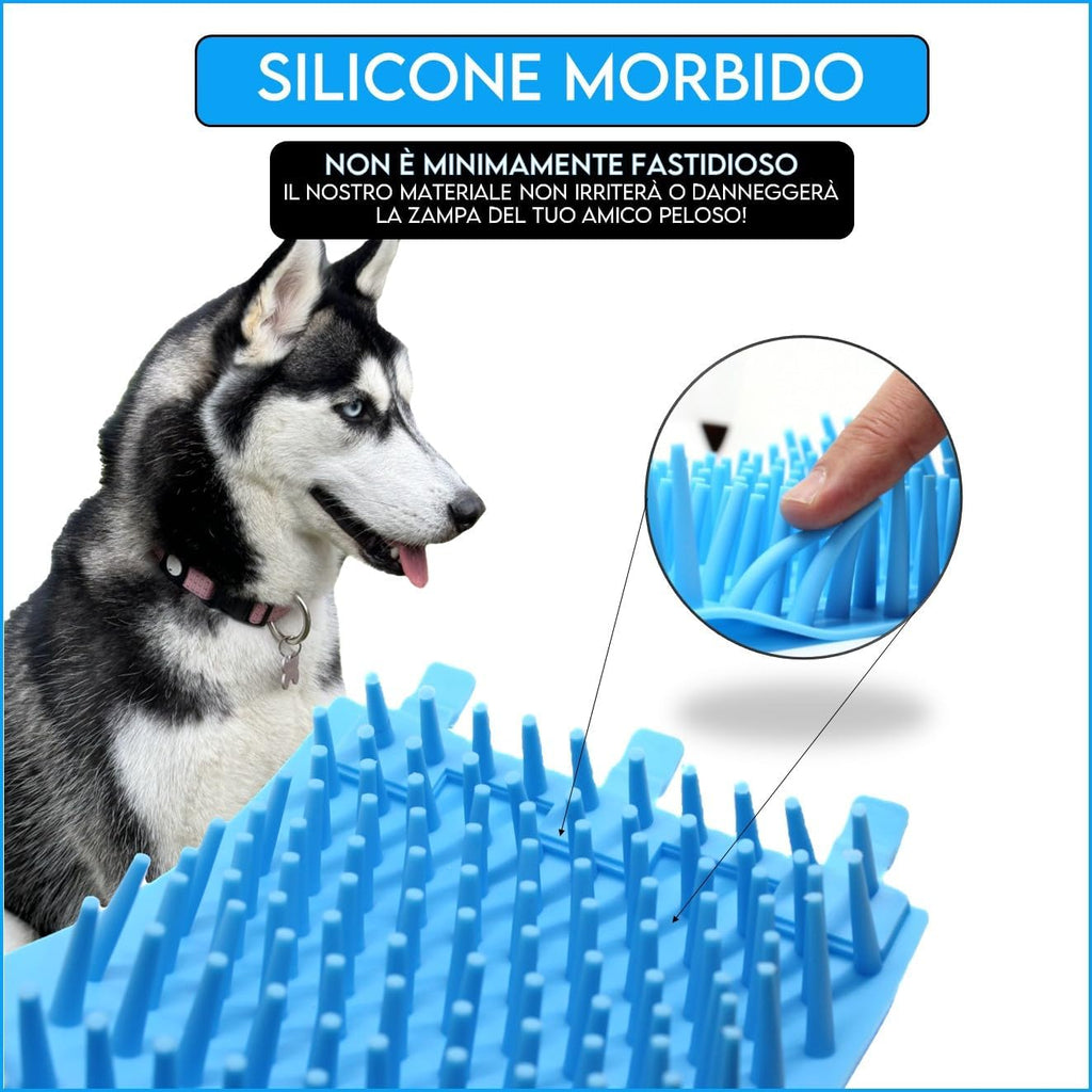 Lavazampette Portatile per Cani – Elimina Fango e Sporco Facilmente, Zampette Pulite Ovunque!