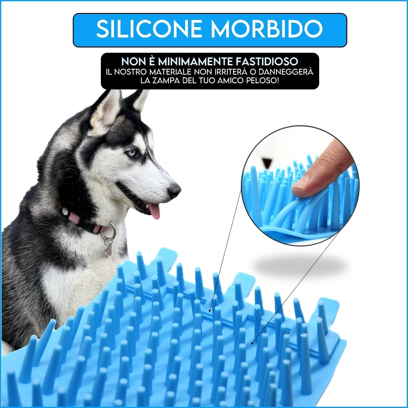 Lavazampette Portatile per Cani – Elimina Fango e Sporco Facilmente, Zampette Pulite Ovunque!