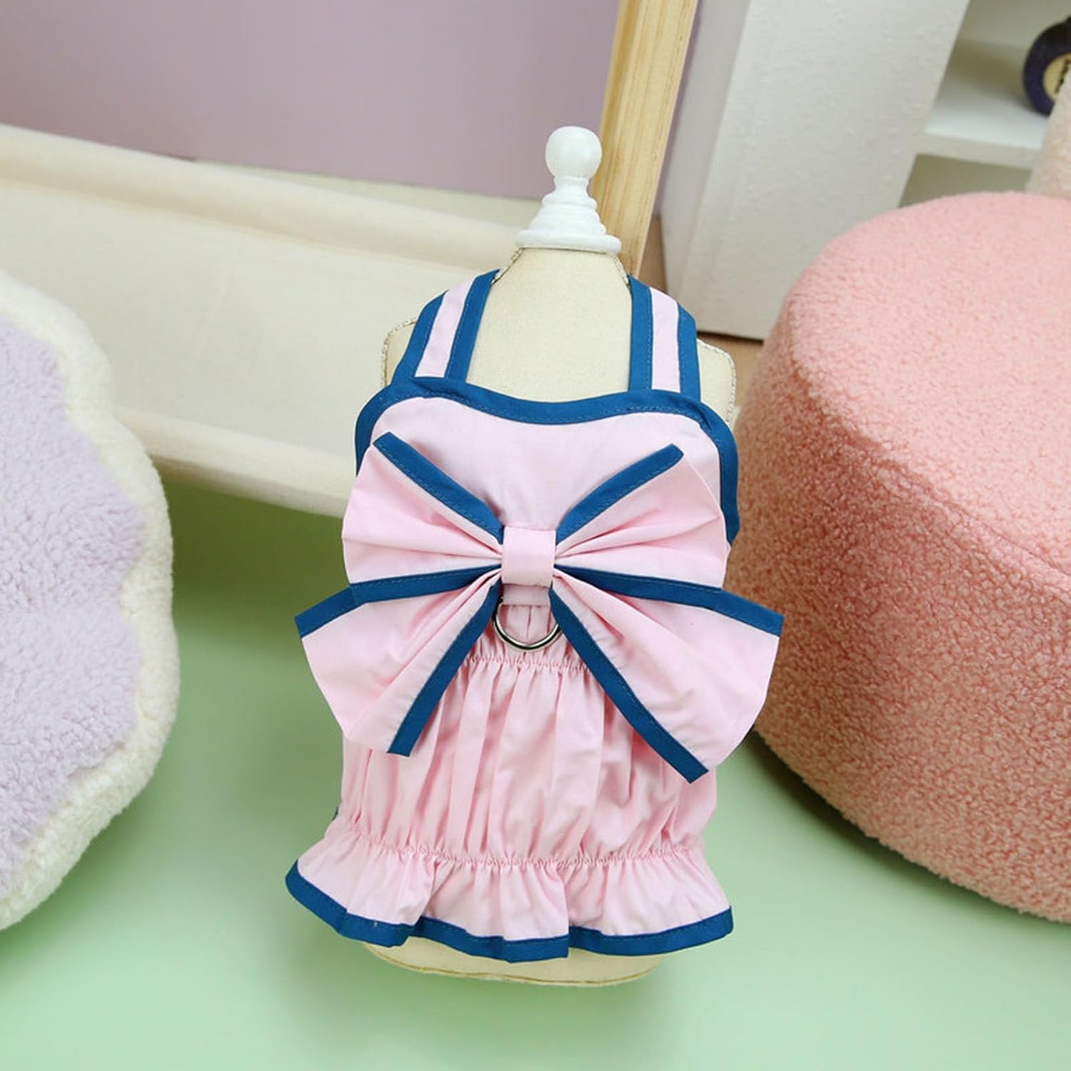 Abito con Maxi Fiocco Giallo/Rosa