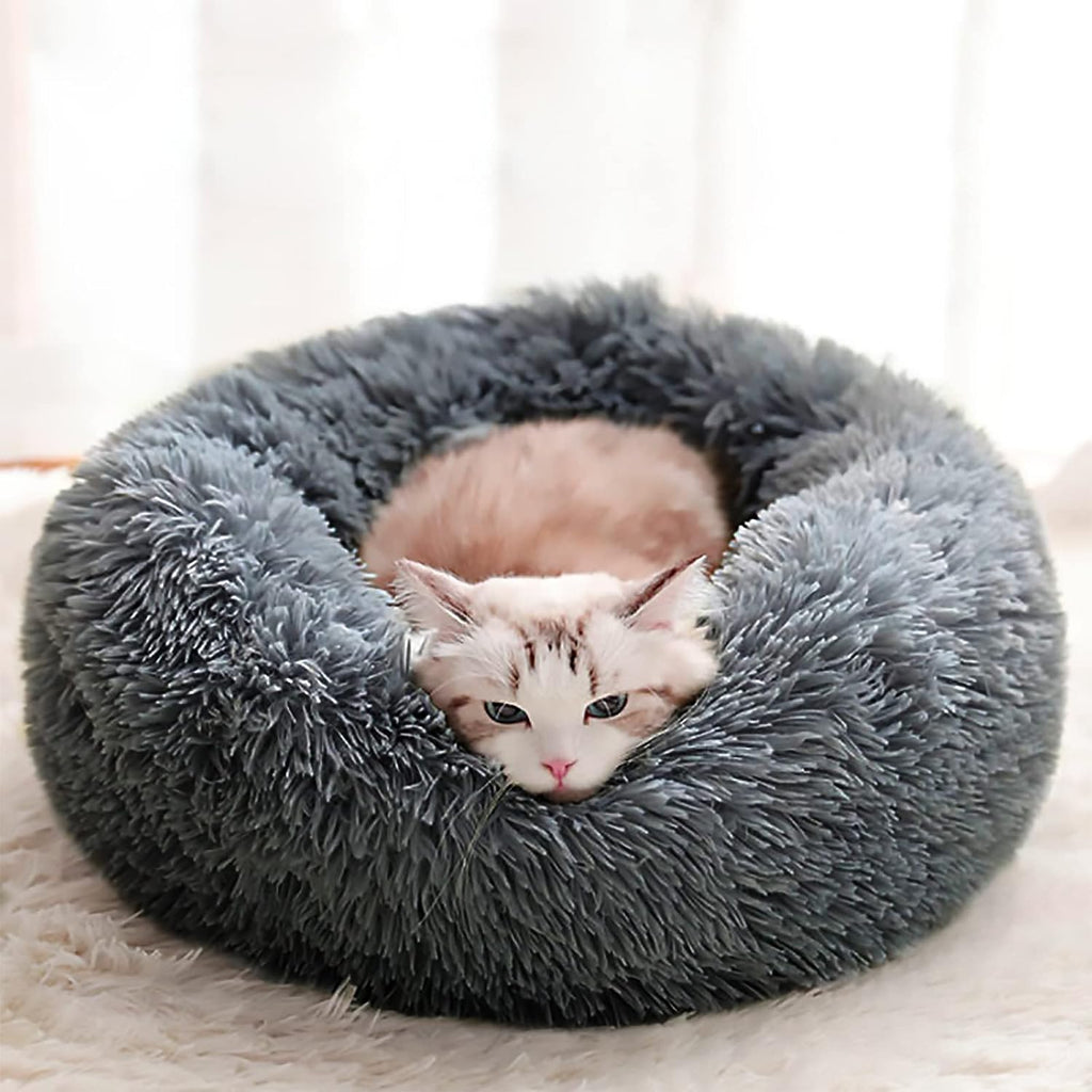 Cuccia Rotondo in Peluche Morbido  per Cani Cuccia Lavabile