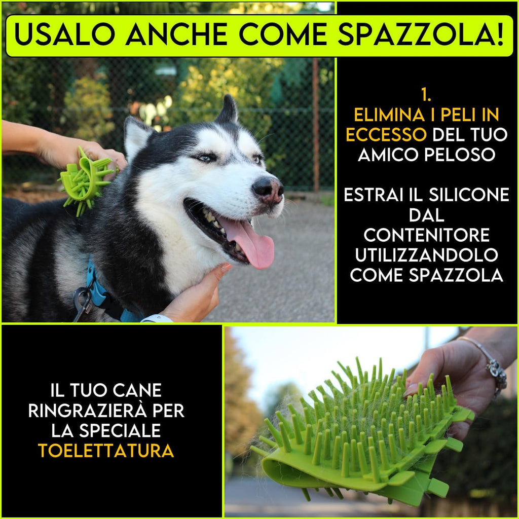 Lavazampette Portatile per Cani – Elimina Fango e Sporco Facilmente, Zampette Pulite Ovunque!