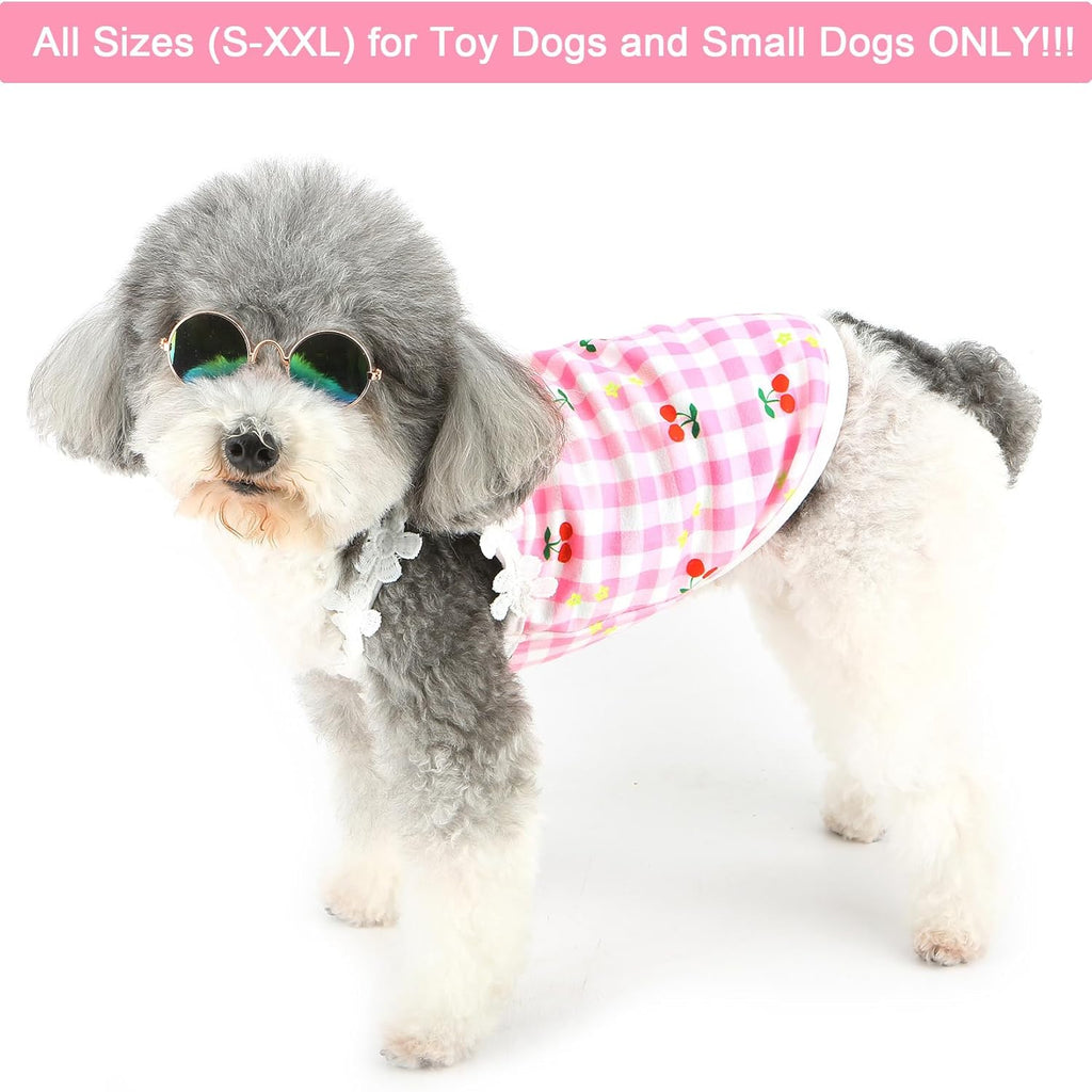 Vestitino a Quadri con Fragoline