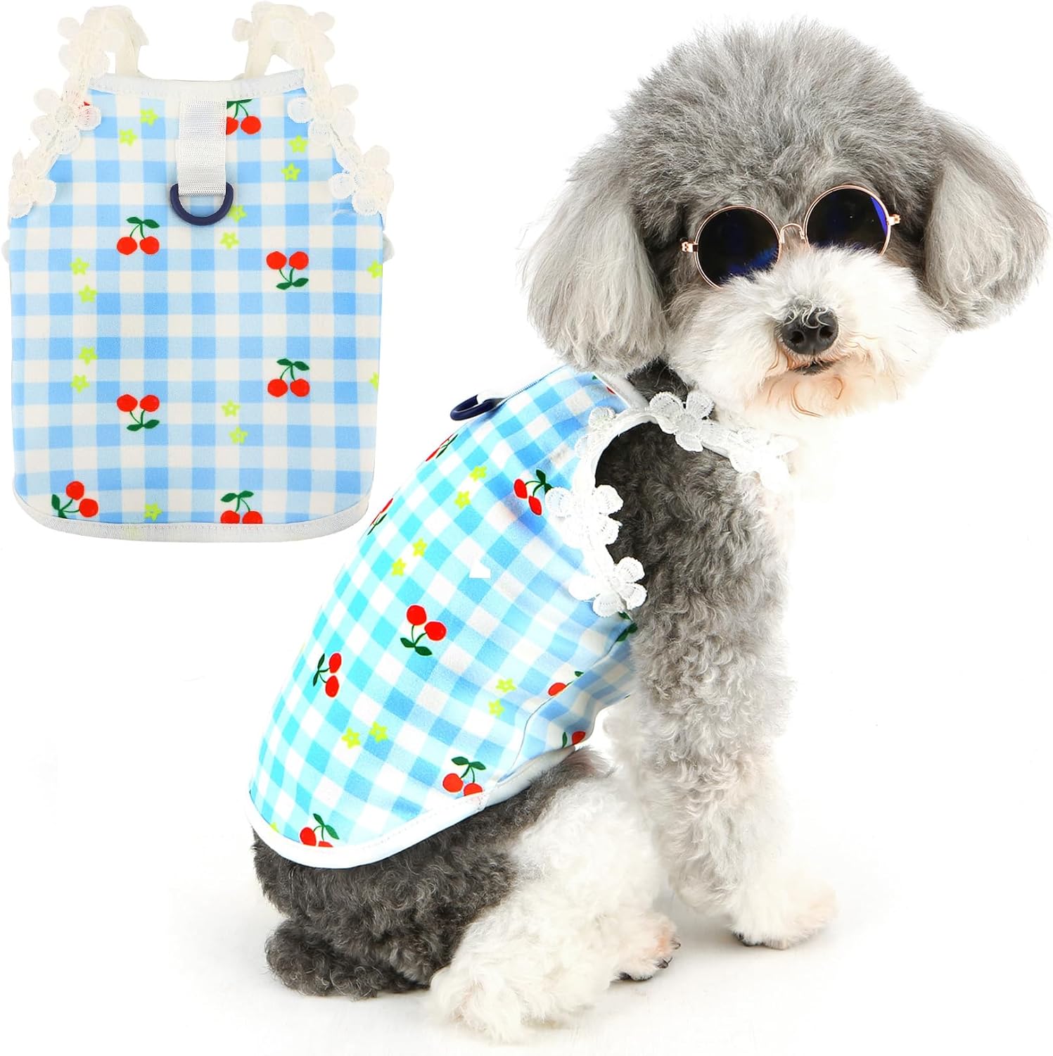 Vestitino a Quadri con Fragoline