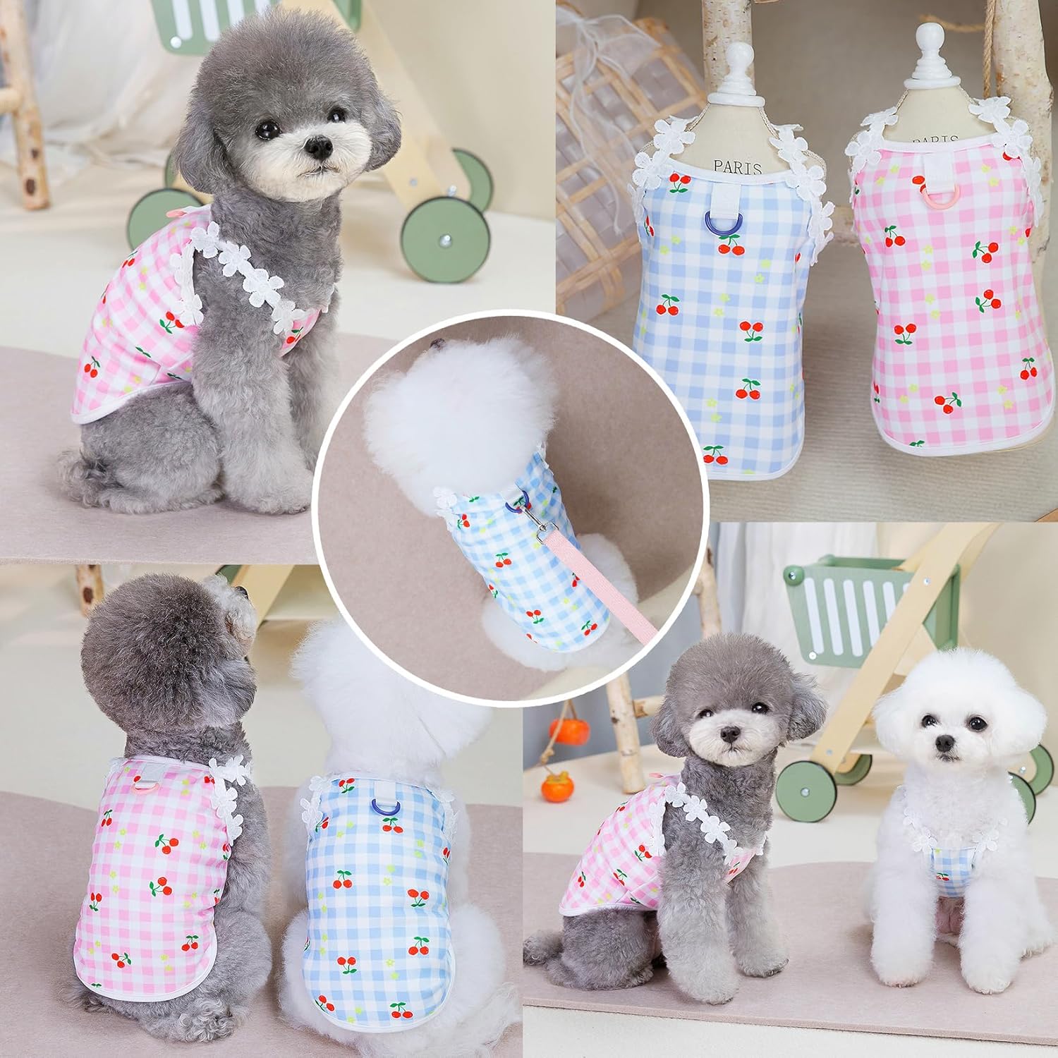 Vestitino a Quadri con Fragoline