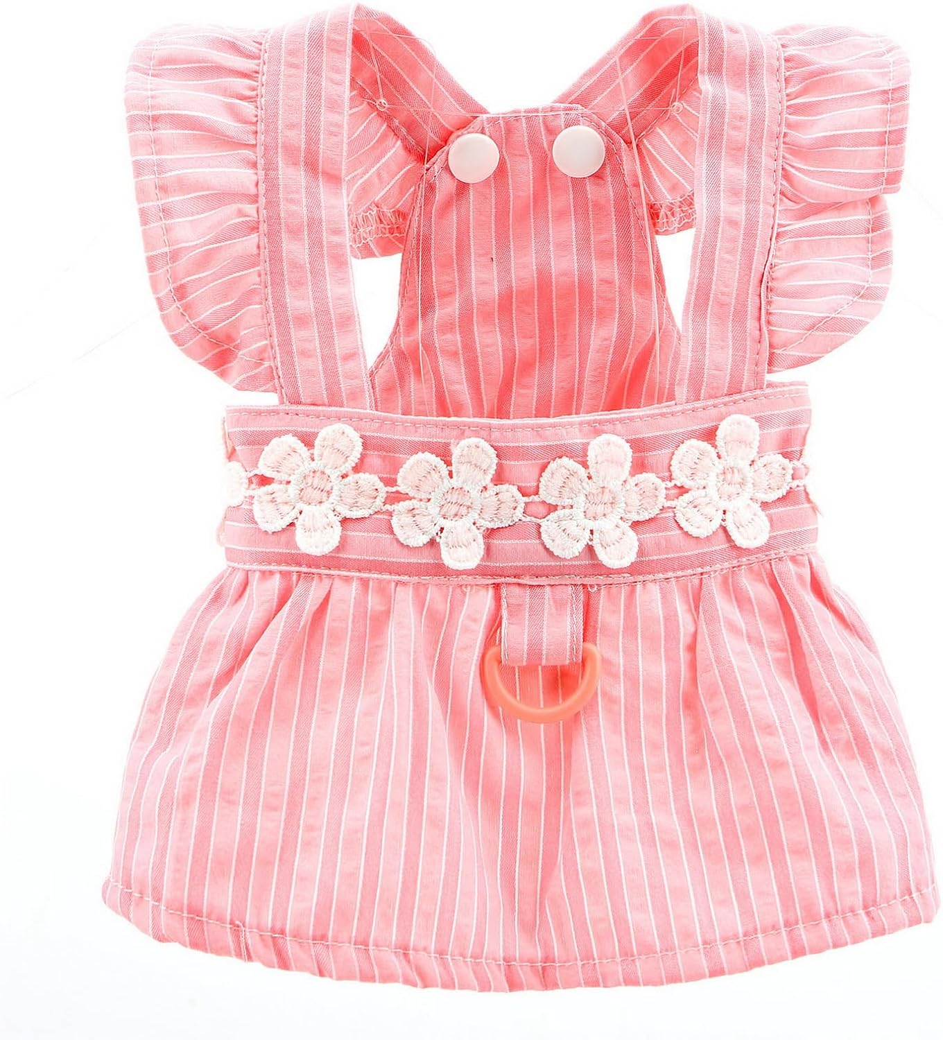 Abito Estivo a Righe con Dettagli Floreali