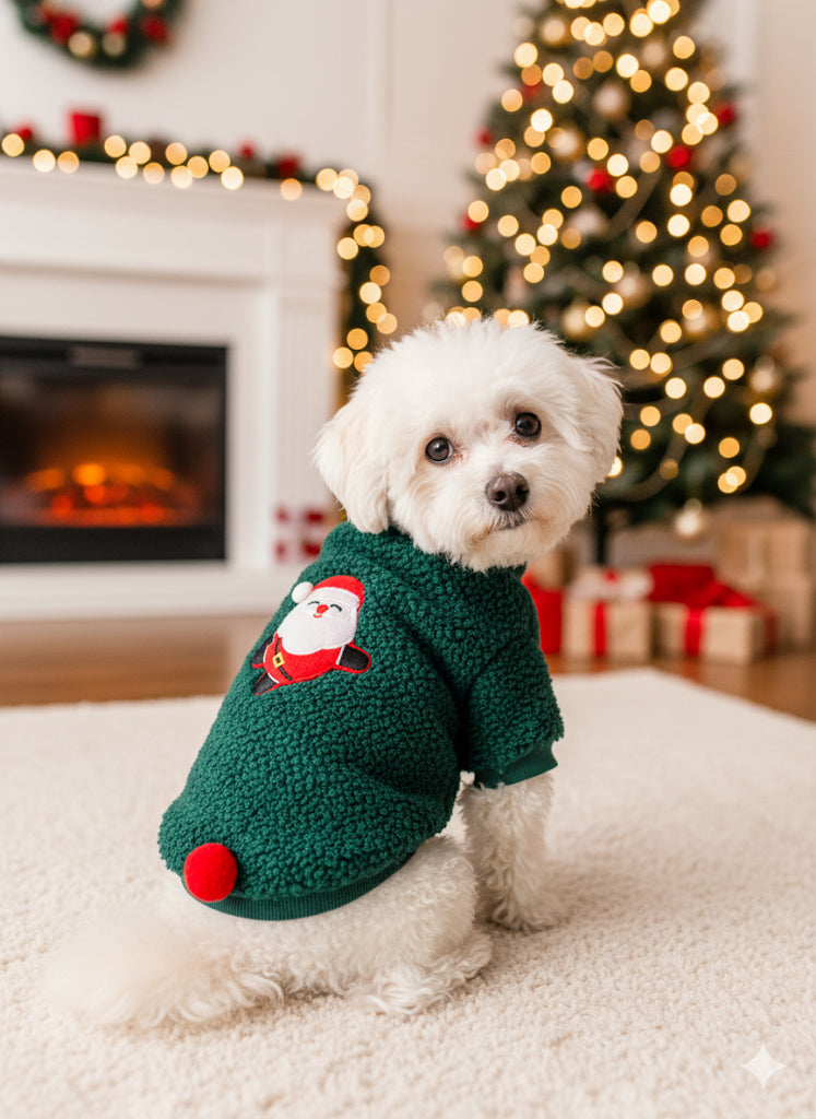Maglioni Natalizi in Pile per Cani – Caldi, Morbidi e Super Festosi!