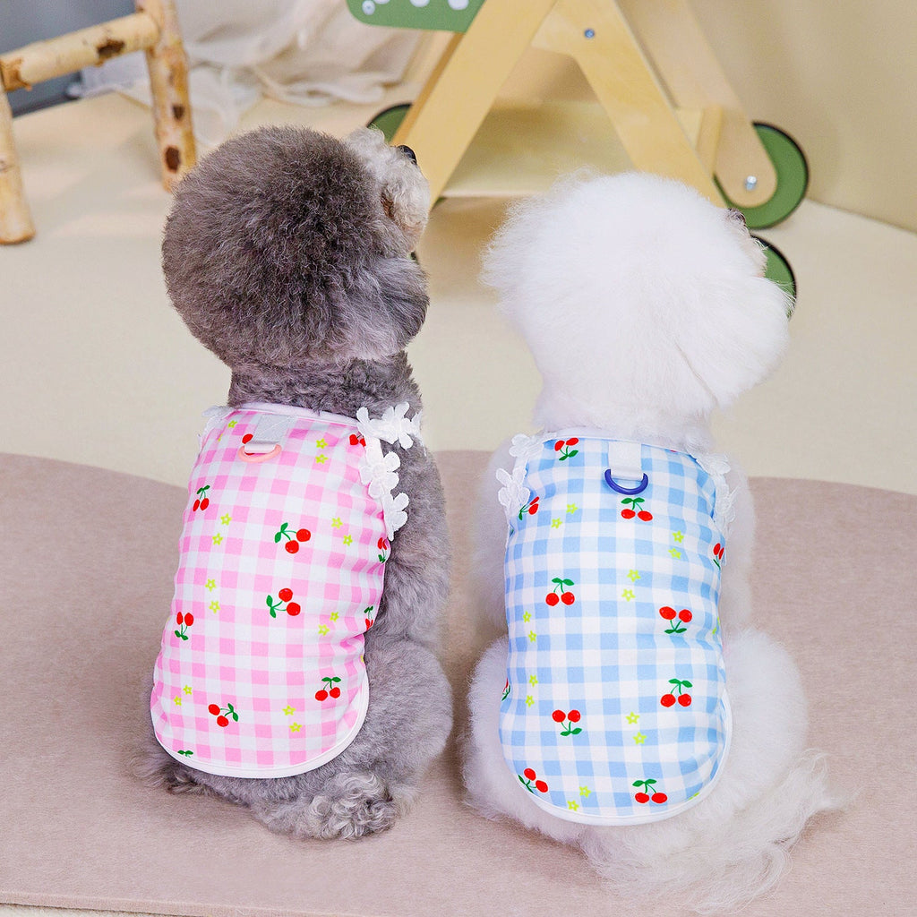 Vestitino a Quadri con Fragoline