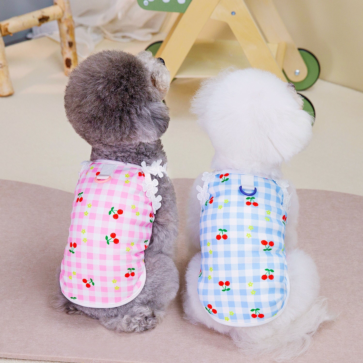 Vestitino a Quadri con Fragoline