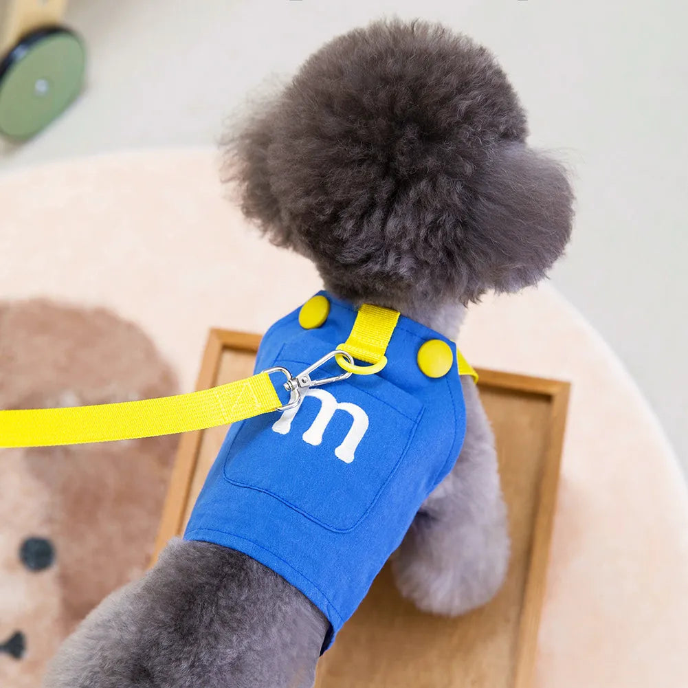 Salopette con Guinzaglio Coordinato